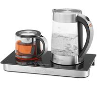 PC-TKS 1056 bollitore elettrico 1,7 L Nero, Stainless steel, Trasparente