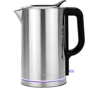 Bollitore ProfiCook in acciaio inossidabile da 1,7 L | Illuminazione d'atmosfera | 2200 W | Comandi con una sola mano | Base girevole a 360° con avvolgicavo | PC WKS 1321