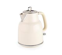 Bollitore Salter Retro 1.7 L - Ebollizione Rapida da 3KW, Base a 360°, Filtro Anticalcare Rimovibile, Finestra di Livello Acqua, Indicatore Luminoso, Sensore a Secco e Spegnimento Automatico, Crema
