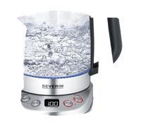 SEVERIN Bollitore in vetro per tè e bevande deluxe WK 3480 argento