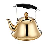 bollitore smaltato, Teiera in acciaio inossidabile, teiera da campeggio, bollitore con fondo piatto ispessito for fornelli a induzione e a gas(D)