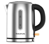 Taurus - Bollitore Selene Compact 2400 W | 1 l | base a 360° | elemento riscaldante nascosto | avvolgicavo | apertura automatica del coperchio | acciaio inox | spegnimento automatico | senza BPA |