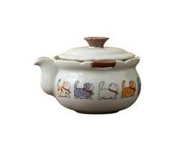 Bollitore Teiera grande in ceramica a forma di gatto, pezzo unico aperto, può essere tenuta in mano, for preparare il tè in casa Infusore Per Il Tè