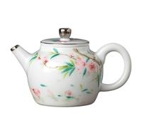 Bollitore Teiera in ceramica dipinta a mano con fiori di pesco, pentola singola, bollitore for tè for uso domestico, set da Kung Fu Infusore Per Il Tè