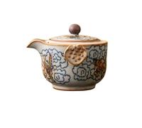 Bollitore Teiera Qinghua Ru Kiln in pietra focaia rossa, piccola teiera in ceramica for uso domestico, con una sola mano, for preparare il tè Infusore Per Il Tè