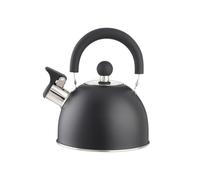 BOLLITORE TEIERA TEIERE INDUZIONE 1,5 LITRI ACCIAIO INOX NERO OPACO FISCHIETTO
