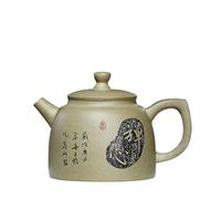 Bollitore Teiere in argilla viola retrò Yixing da 260 ml Bollitore fatto a mano con fango minerale grezzo Zen Pot con filtro Zisha Tea Set per tè, Latte, Caffè, Teiera da Ufficio