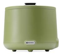 HENDI Bollitore per zuppa, UNIQ, scaldavivande zuppe, scalda zuppa, Buffet server, elettrico, sistema di bagnomaria, rotondo, 8L, 220V, 500W, ø366x(H)325mm, acciaio inox, Alu, PP, verde