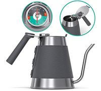 Bollitore True Brew di Coffee Gator - Bollitore professionale pour over, con beccuccio di precisione a collo d’oca, termometro integrato e coperchio a riempimento rapido - 1,6l