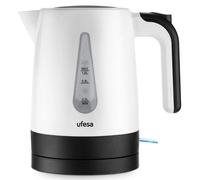 Bollitore Ufesa Canyon 1L 1200W Base 360° Sicurezza Multipla Bianco