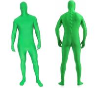 BOLLUMA Photography Chromakey Body verde unisex adulto verde Stretch per studio fotografico video effetto speciale live streaming, adatto per 1,7 m a 1,9 m di altezza