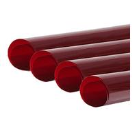 BOLLUMA Set di 4 pellicole colorate da 50 x 40 cm, gel per illuminazione colorati, Speedlite, set di filtri cromatici, correzione del colore CTO CTB, per flash LED, luce DJ, rosso