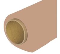 BOLLUMA Sfondo di carta tinta senza cuciture aggiornato 1,35 x 10 m, beige, 25, rotolo di carta per studio fotografico per ritratti, prodotti, animali domestici, riprese fotografiche di famiglia