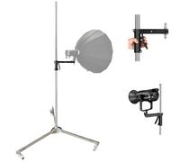 BOLLUMA Supporto leggero da 220 cm con impugnatura a pistola per fotografia, supporto a C in acciaio resistente con braccio scorrevole, carico massimo 15 kg per studio video monolight softbox