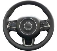 BOLNEY Coprivolante in Pelle Cucito a Mano per Auto Fai da Te,per Jeep Renegade 2016 2017 2018 2019,coprivolante Cucito a Mano Protezione Volante