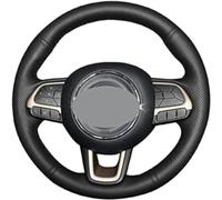 BOLNEY Coprivolante in Pelle Cucito a Mano per Auto Fai da Te,per Jeep Renegade 2016 2017 per Compass 2017,coprivolante Cucito a Mano Protezione Volante