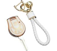BOLNEY Custodia in TPU per Chiave Auto, Custodia con Portachiavi, per Juke Note Micra Cube Qashqai, Parti per Chiave Auto
