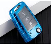 BOLNEY Custodia per Chiave Auto in TPU con Custodia, Portachiavi per Golf 7 Golf R MK7 GTI 7 per Skoda Octavia A7 Parti per Chiave Auto