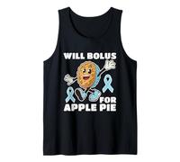 Bolo per Apple Pie Umorismo diabetico Tipo 1 2 Insulina diabetica Canotta