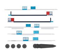 Boloest Strisce adesive di Ricambio per Schermo LCD, Kit di Riparazione Professionale Compatibile con iMac 27" A1419 Retina 2012-2015 (con Strumento di Apertura)
