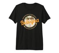 Bologna Emilia-Romagna con Pasta Italia Souvenir Vintage Maglietta Premium