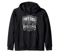 Bologna Emilia-Romagna Italia Cityscape xilografia Felpa con Cappuccio