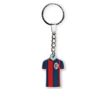 Bologna FC Portachiavi Ufficiale, Maglia da Calcio in PVC, Rosso e Blu