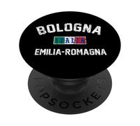 Bologna Italia Emilia-Romagna Bandiera Italiana Stampa Distressed PopSockets PopGrip Adesivo