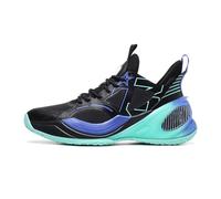 Bolognifi Scarpe Sportive Alte in Tessuto for Allenamento da Basket Uomo Attrezzature da Basket(Black,37 EU)