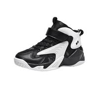 Bolognifi Scarponi da Basket Alti for Bambini, Scarpe Sportive alla Moda con Suola Spessa Antiscivolo Attrezzature da Basket(Negro1,37 EU)