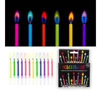 Bolosa 12 pezzi candele colorate compleanno C