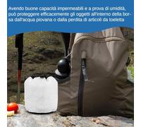 Bolsa De Almacenamiento Para Acampar, Bolsa De Maquillaje Al Aire Libre, Pequeño Saco De Almacenamiento Impermeable, Diseño Compacto Liviano, Cierre Seguro, 21x18x2cm, Para La Guardería De Campamento