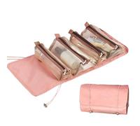 Bolsa De Aseo Enrollable - Neceser Viaje | Neceser Viaje Con Gancho | Bolsa De Aseo Con Gancho Colgante | Estuche Plegable Para Artículos Tocador Y Cosméticos Para Viajes Negocios Y