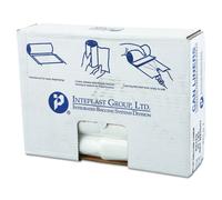 Bolsa de basura de alta densidad Inteplast Group VALH3037N13, 30 x 36, 30 galones, 11 micras, transparente, 25 por rollo (caja de 20 rollos)