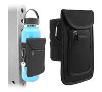 Bolsa Deportiva magnética Con Soporte para Botella,Apto para Botella Agua 1 Litro & 1,5 litros Bolsillo para móvil, Correa Ajustable, mosquetón para Llaves, Fitness y Entrenamientos,