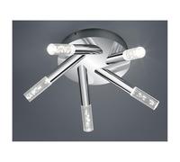 Plafoniera led bagno 5 luci cromo bolle BOLSA 682410506