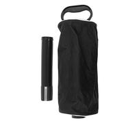 Bolsa recogepelotas de Golf, recuperador de Pelotas de Golf con Tubo de plástico desmontable y Mango de goma, capacidad para Hasta 80 Pelotas, herramienta de Uso con Una Sola Mano (Nera)