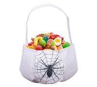 Bolsas De Golosinas De, Bolsa Reutilizable Para Dulces Con Asas, Organizador Dulces De Gran Capacidad Para Niños Y Niñas | Bolsa Gran Capacidad Organizador Almacena, White Spider Web, Se référer au