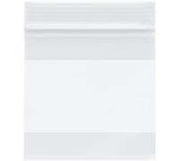 Bolsas de pl stico resellables Plymor de 4"" x 4"" (paquete de 200) de 2 mil simas de pulgada con cierre de cremallera en blanco