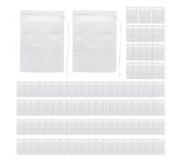 Bolsas de Té con Cordón No Tejidas - colador de té de malla fina, de infusión, filtro de hierbas | de filtro transpirable con materiale duradero, multiuso para té suelto, s