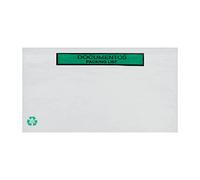 Bolsas Portadocumentos de Papel Transparente para Enviar Paquetes con Autocierre Adhesivo Fácil y Resistente. Bolsas de 240x135 para Embalaje de Correo y Envíos Seguros. 200 uds.