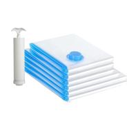 Bolsas Vacio Ropa 6 Piezas,3 Tamaños (2×100×80 cm, 2×100×70 cm, 2×80×60 cm), Sin BPA, Con Bomba Manual y Cierre Hermético - Bolsas Ropa Al Vacío Reutilizables Para Hogar y Viajes, Ahorro de Espacio