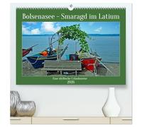 Bolsenasee Smaragd im Latium (hochwertiger Premium Wandkalender 2026 DIN A2 quer), Kunstdruck in Hochglanz: Zauberhafter See nördlich von Rom wo es noch keinen Massentourismus gibt.