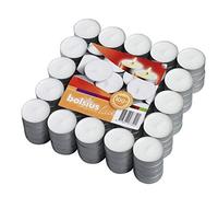 Bolsius 100 Pack Unscented White Tea Light Candles Burns Aprx. 3.5 Ore