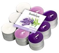 Bolsius 18 Tealights +/-4h, 3 Colori, Fragranza Lavanda