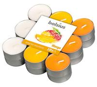 Bolsius 18 Tealights +/-4h, 3 Colori, Fragranza Mango