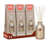 Bolsius 3 pezzi diffusore a bastoncini, Vanilla Delight, 80 ml, Profumazione fino a 8 settimane