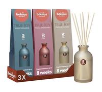 Bolsius 3 pezzi diffusore a bastoncini, Woody Wellness, 80 ml, Profumazione fino a 8 settimane