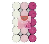 Bolsius - 30 Tealight Profumati - Orchidea Rosa - Durata di Combustione di 3.5 Ore - Diametro 38 mm - Estratti Naturali - Contiene Cera Vegana - Senza Olio di Palma