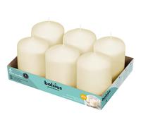 BOLSIUS 6 candele a colonna avorio sfuse - set di candele da 3x4 pollici - durata 40+ ore